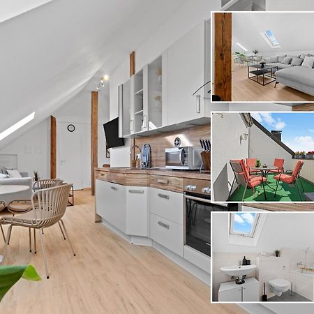 Stilvolle Wohnung: Private Dachterrasse - Zentral Augsbourg Extérieur photo