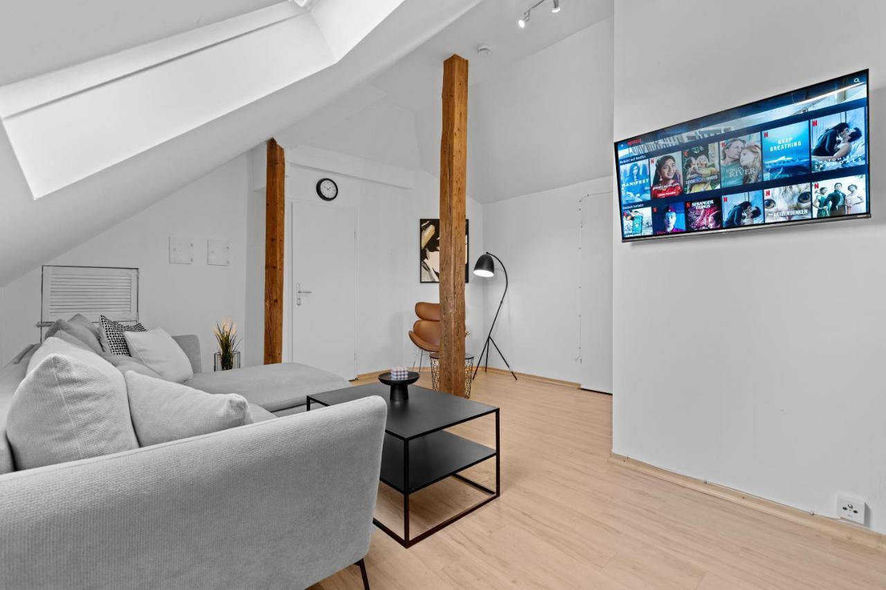 Stilvolle Wohnung: Private Dachterrasse - Zentral Augsbourg Extérieur photo